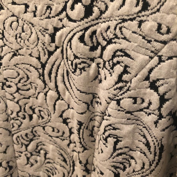 Ali Ro dress, faux leather neck. Back zip. - Picture 3 of 3